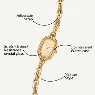 Elongated Dial Watch