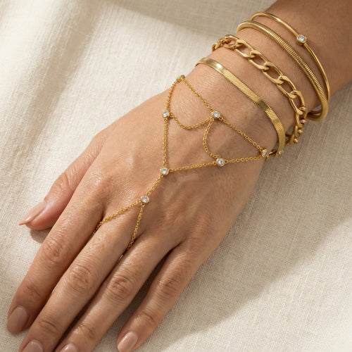 Crystal Ring Bracelet