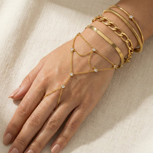 Crystal Ring Bracelet