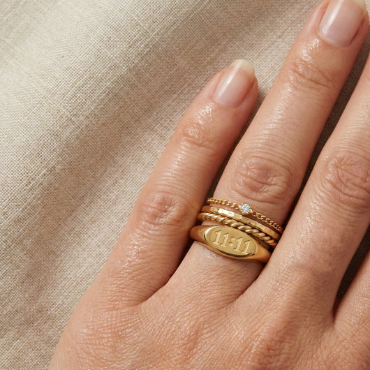 11:11 Signet Ring