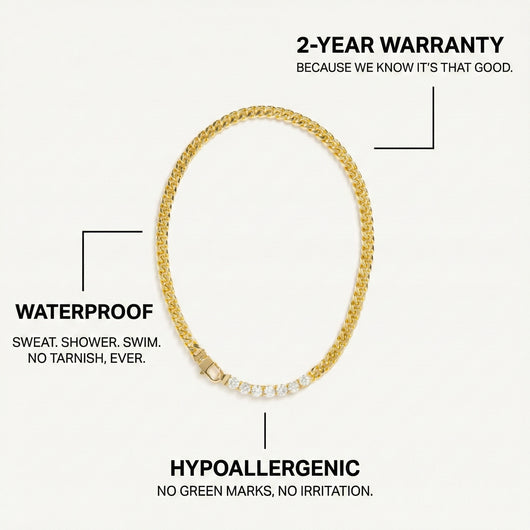 Cuban Link Crystal Necklace