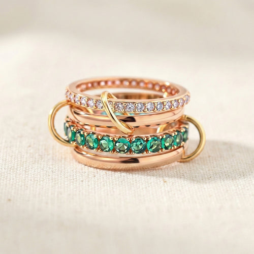 Ocean Stack Ring Set