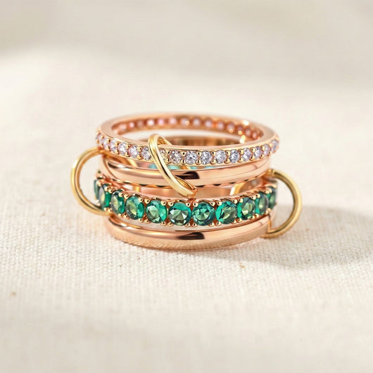 Ocean Stack Ring Set