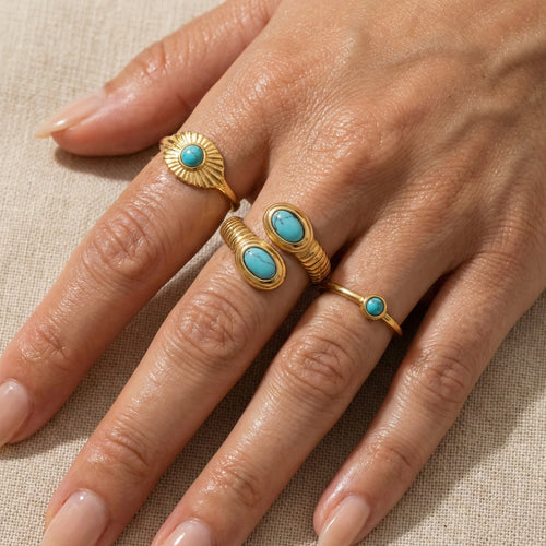 Turquoise Serpent Ring
