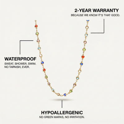 Rainbow Heart Necklace