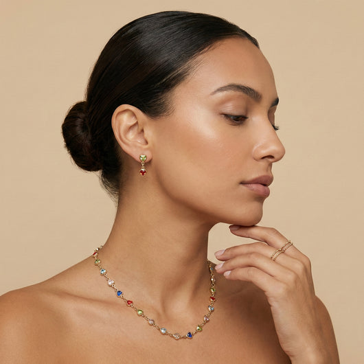 Rainbow Heart Necklace