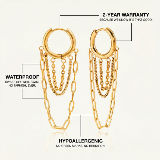 Chain Fringe Hoops