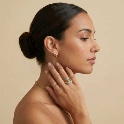 Turquoise Serpent Ring