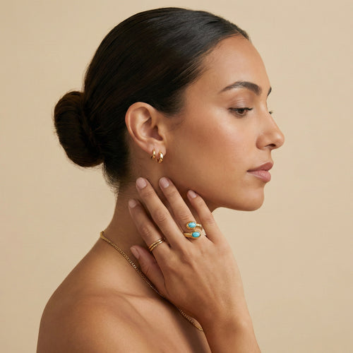 Turquoise Serpent Ring