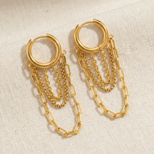 Chain Fringe Hoops