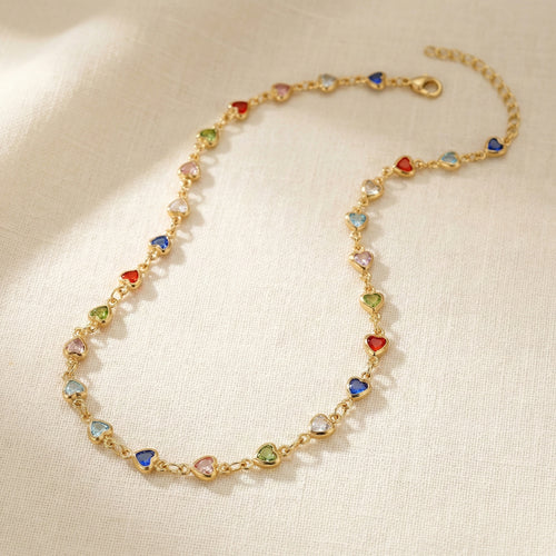 Rainbow Heart Necklace