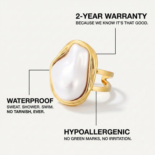 Baroque Pearl Ring