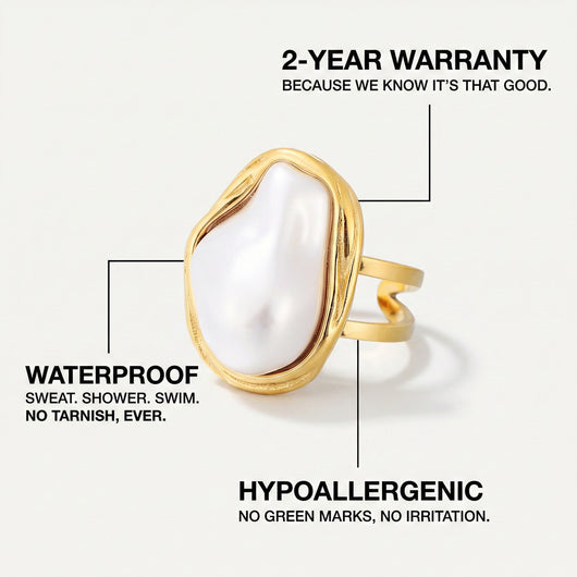 Baroque Pearl Ring