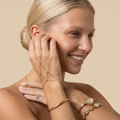 Crystal Ring Bracelet