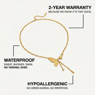 Butterfly Drop Necklace