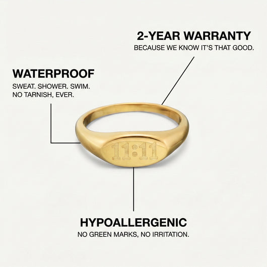 11:11 Signet Ring
