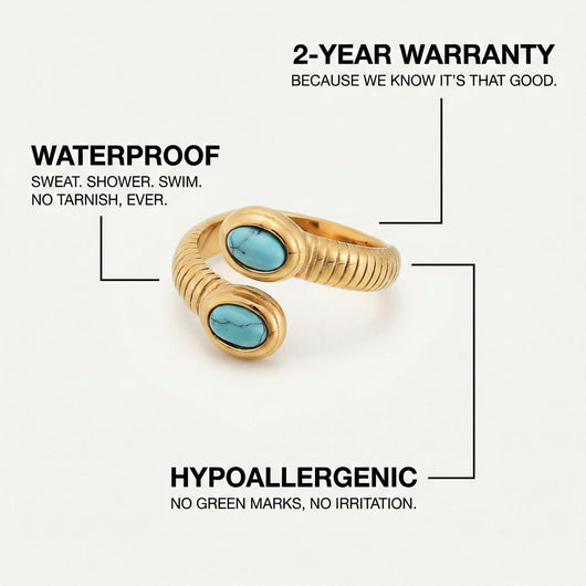 Turquoise Serpent Ring