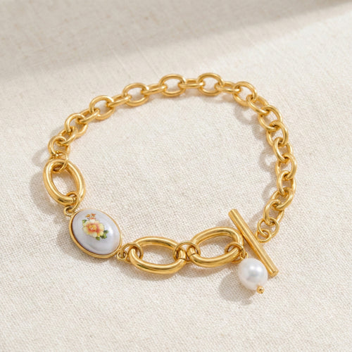 Floral Charm Bracelet