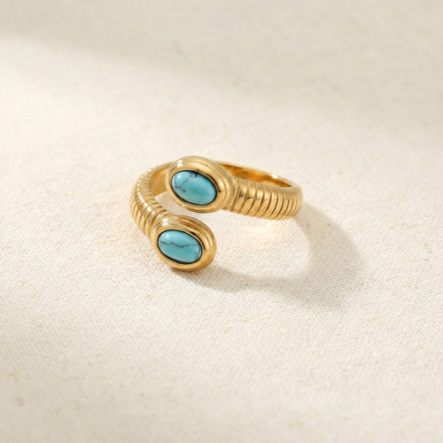 Turquoise Serpent Ring