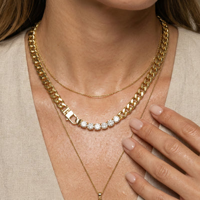 Cuban Link Crystal Necklace