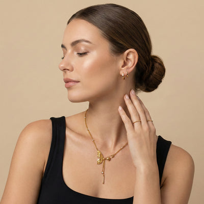 Butterfly Drop Necklace