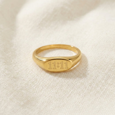 11:11 Signet Ring