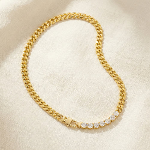 Cuban Link Crystal Necklace