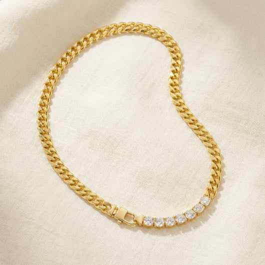 Cuban Link Crystal Necklace