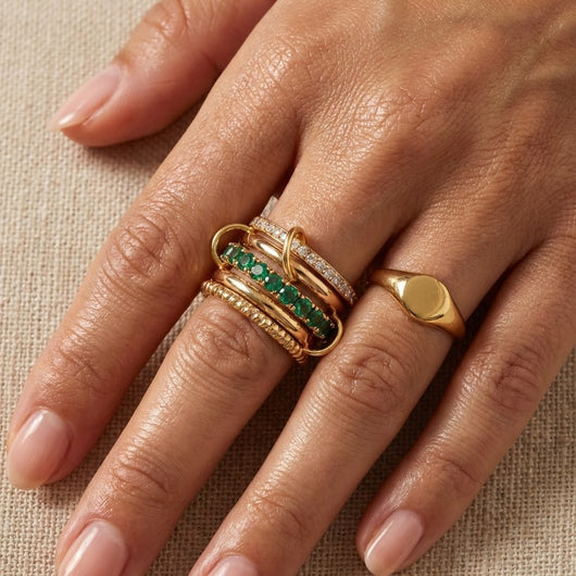 Ocean Stack Ring Set
